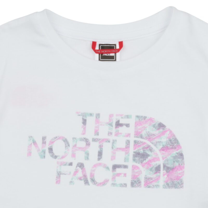 T-shirt The North Face Girls S/S Crop Easy Tee Bianco - T-shirt maniche corte Bambina - 3